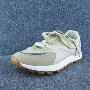 Rachel Zoe Women Sneaker Shoes Beige Synthetic‎ Lace Up Size 9 Medium